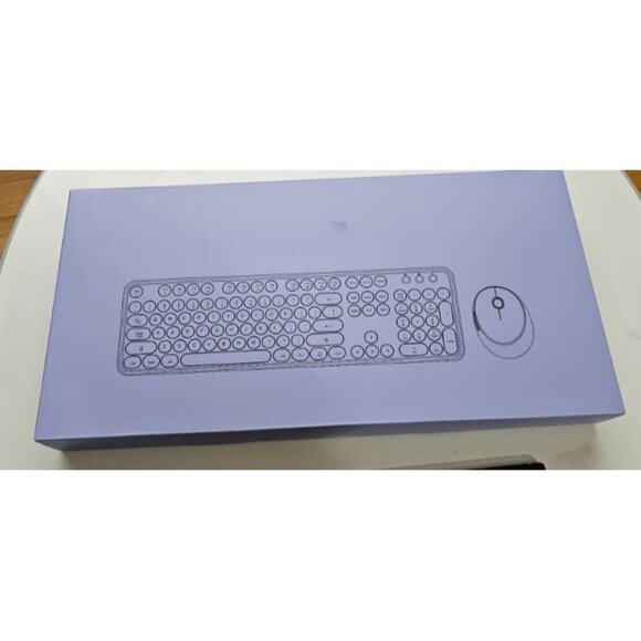 New Wireless Keyboard and Mouse, Cute Keyboard and Mouse, 2.4G Wireless Keyboard - Picture 2 of 2